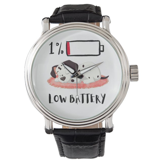 Reloj De Pulsera Sleepy Dog Design (Anverso)