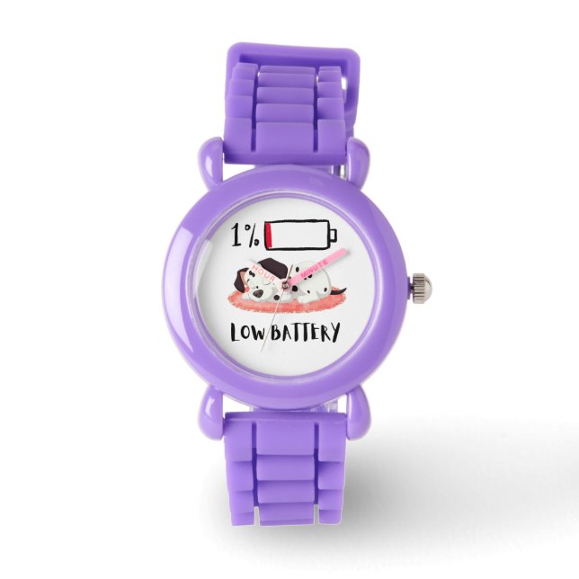 Reloj De Pulsera Sleepy Dog Design (Anverso)