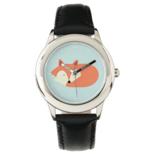 Reloj De Pulsera Sleepy Red Fox