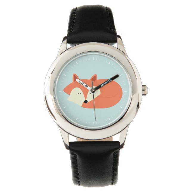 Reloj De Pulsera Sleepy Red Fox (Anverso)