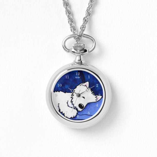 Reloj De Pulsera Sleepy Westie Watch (Anverso)