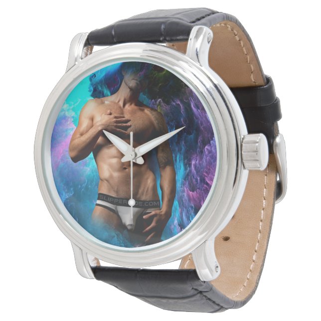 Reloj De Pulsera SlipperyJoe hombre muscular macizo de ropa interio (Angular)