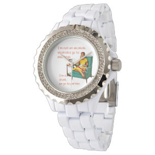 Reloj De Pulsera SlipperyJoe socializando a la mujer de la cosecha 