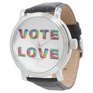 Reloj De Pulsera SlipperyJoe voto amor igualdad pelaje de colores d