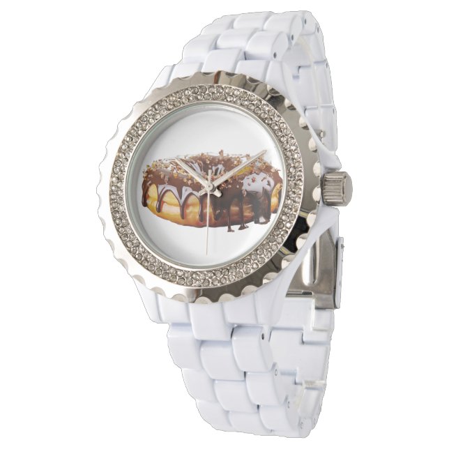 Reloj De Pulsera SlipperyJoe's decadent donut covered thick glossy  (Angular)
