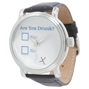 Reloj De Pulsera SlipperyJoe's estás borracho humorístico ligeramen