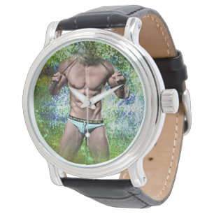 Reloj De Pulsera SlipperyJoe's hombre adulto muy musculoso sin cami