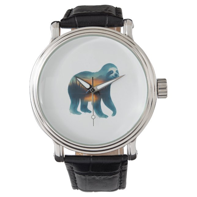 Reloj De Pulsera Sloth Camping Lover (Anverso)