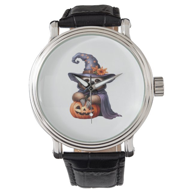 Reloj De Pulsera Sloth Halloween Outfit Classic T-Shirt (Anverso)