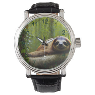 Reloj De Pulsera Sloth Lazy Afternoon, Mens Watch