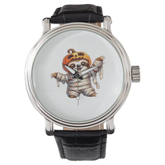 Reloj De Pulsera Sloth Mummy Halloween Classic T-Shirt (Anverso)