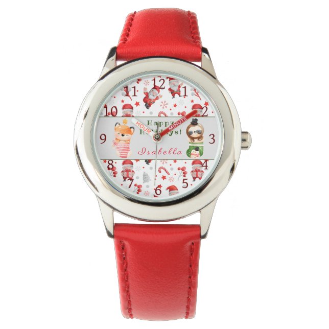Reloj De Pulsera Slots y Fox Personalizar Control de texto y nombre (Anverso)