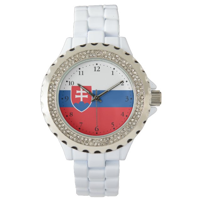 Reloj De Pulsera Slovakia Flag (Anverso)