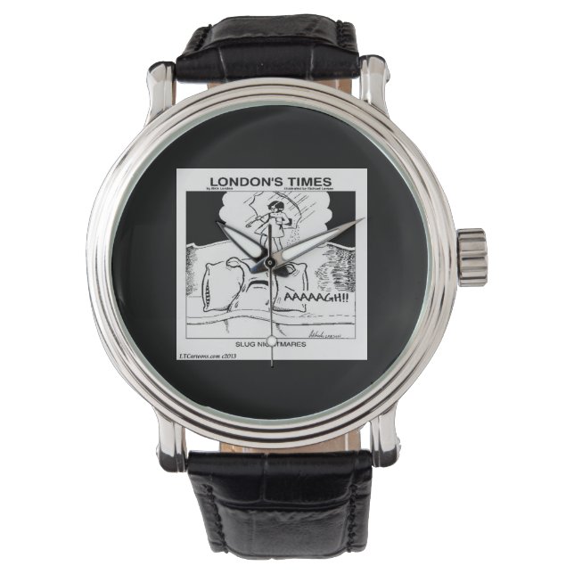 Reloj De Pulsera Slug Nightmares Funny Unisex Watch (Anverso)