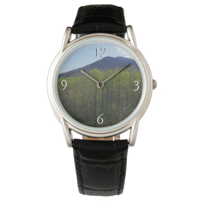 Reloj De Pulsera Smoky Mountains in Spring Landscape (Anverso)