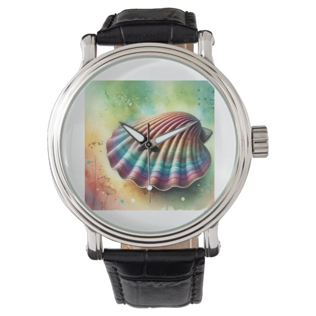Reloj De Pulsera Smooth Clam in the Ocean Light 040924AREF117 - Wat (Anverso)