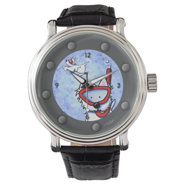 Reloj De Pulsera Snorkel Westies Writes Watch (Anverso)
