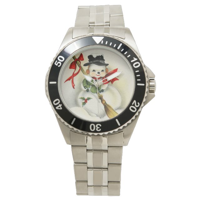 Reloj De Pulsera Snowman 001 (Anverso)