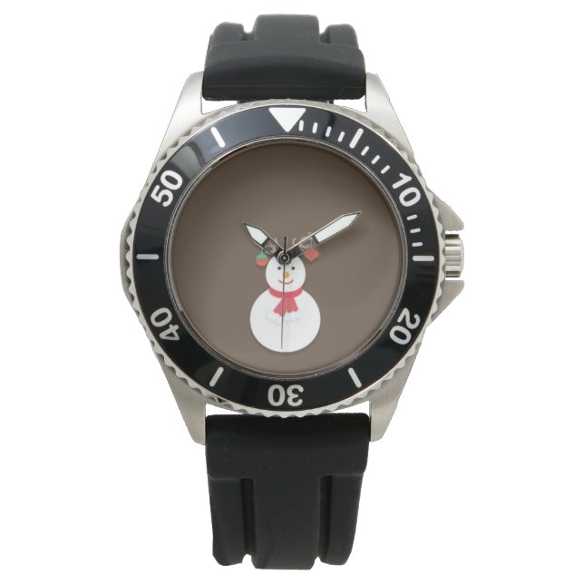 Reloj De Pulsera Snowman Watch (Anverso)