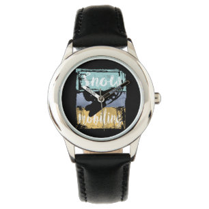 Reloj De Pulsera Snowmobile estilo retro estilo moto de nieve