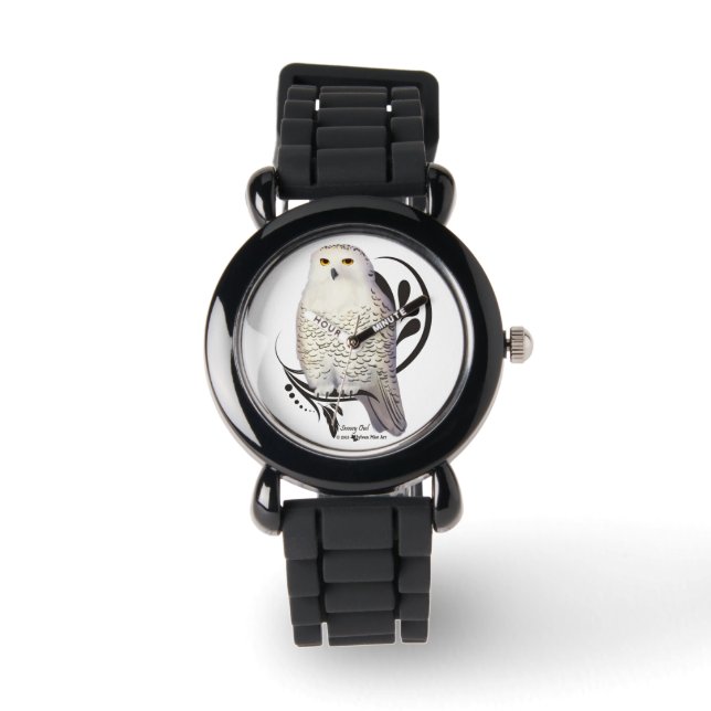 Reloj De Pulsera Snowy Owl (Anverso)