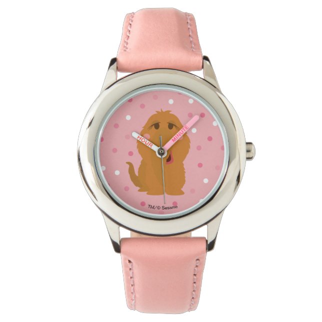 Reloj De Pulsera Snuffleupagus Pink Polka Dot Pattern (Anverso)