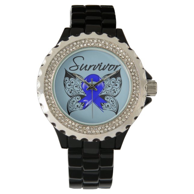 Reloj De Pulsera Sobreviviente de cáncer de colon (Anverso)