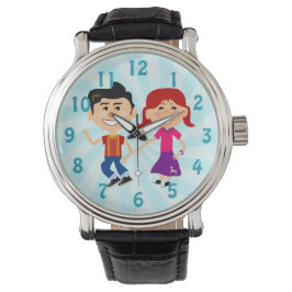 Reloj De Pulsera Sock Hoppin Fifties Kids Fun Time Art