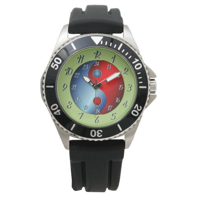 Reloj De Pulsera Sofisticado Olivo - Yen Yang Watch (Anverso)