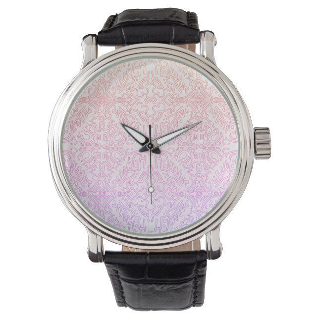 Reloj De Pulsera Soft Pink Dream Mandala pattern series (Anverso)