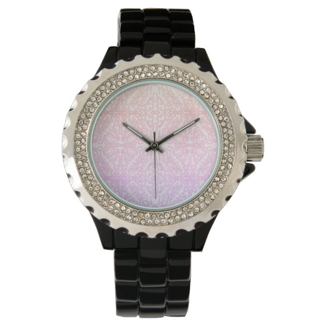Reloj De Pulsera Soft Pink Dream Mandala pattern series (Anverso)