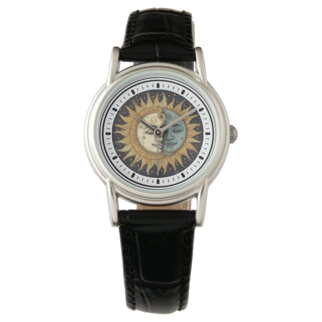 Reloj De Pulsera Sol Luna Celeste (Anverso)