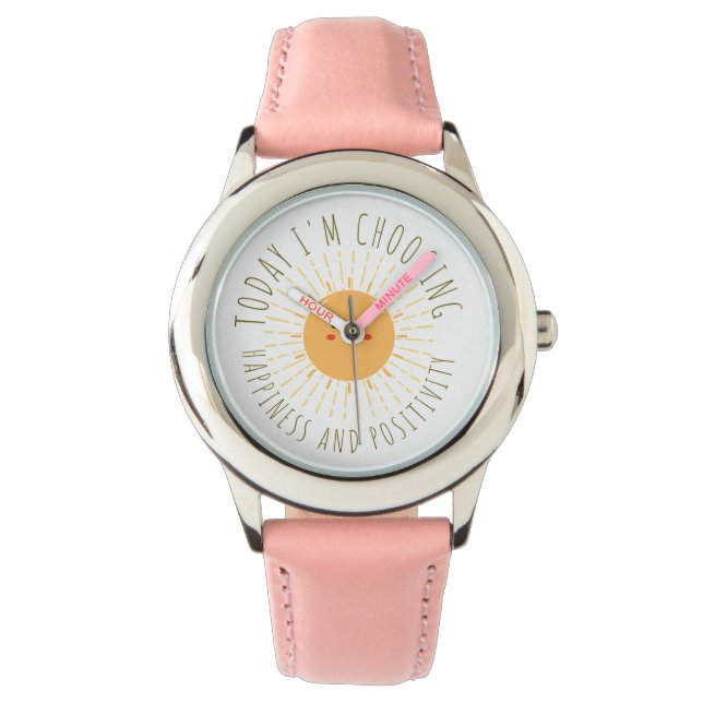 Reloj De Pulsera Sol sonriente lindo  (Anverso)