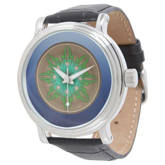 Reloj De Pulsera Sol verde (Angular)