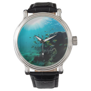 Reloj De Pulsera Sol y pescados tropicales