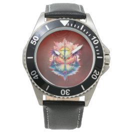 Reloj De Pulsera Solar anchor in a tropical paradise. 