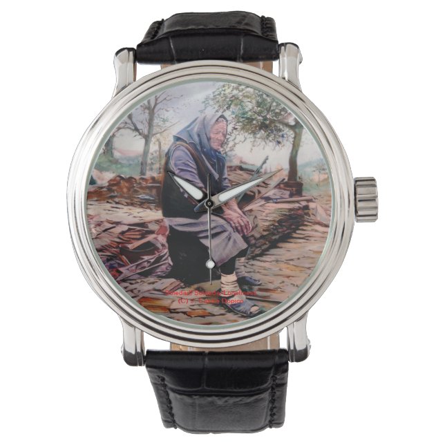 Reloj De Pulsera Soledad/Soidade/Loneliness (Anverso)