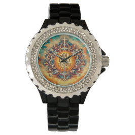 Reloj De Pulsera Soli deo Gloria, la gloria sea sólo para Dios, cri