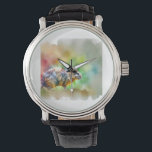 Reloj De Pulsera Solitary Orejiblanco 010824AREF148 - Watercolor<br><div class="desc">Solitary Orejiblanco 010824AREF148 - Watercolor by John Pintow - Explore the beauty of wildlife with this exquisite watercolor art collection. Each artwork captures the vibrant essence of various animals and insects,  showcasing detailed textures and rich colors. Ideal for those who cherish nature's artistry.</div>