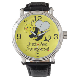 Reloj De Pulsera Sólo Bee Awesome Cute Yellow Bumble Bee