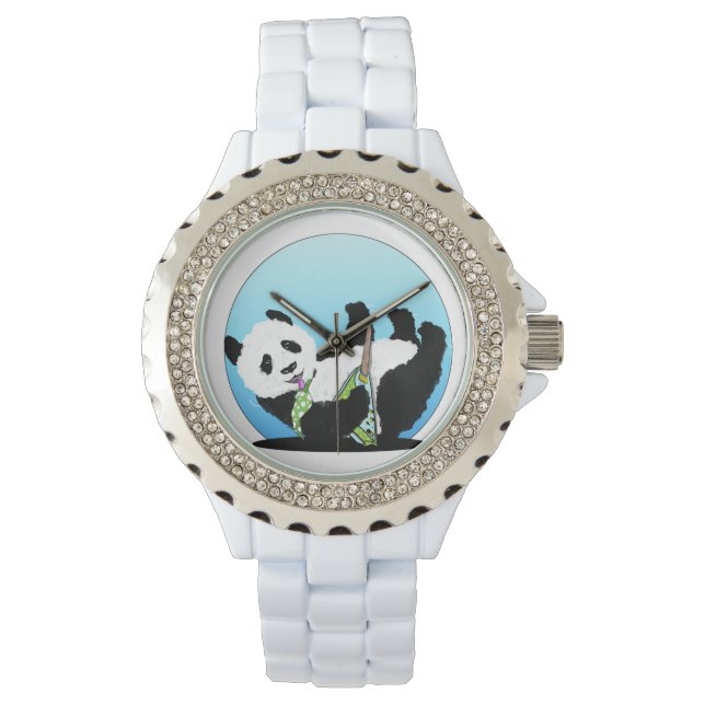 Reloj De Pulsera Solo de guitarra panda (Anverso)