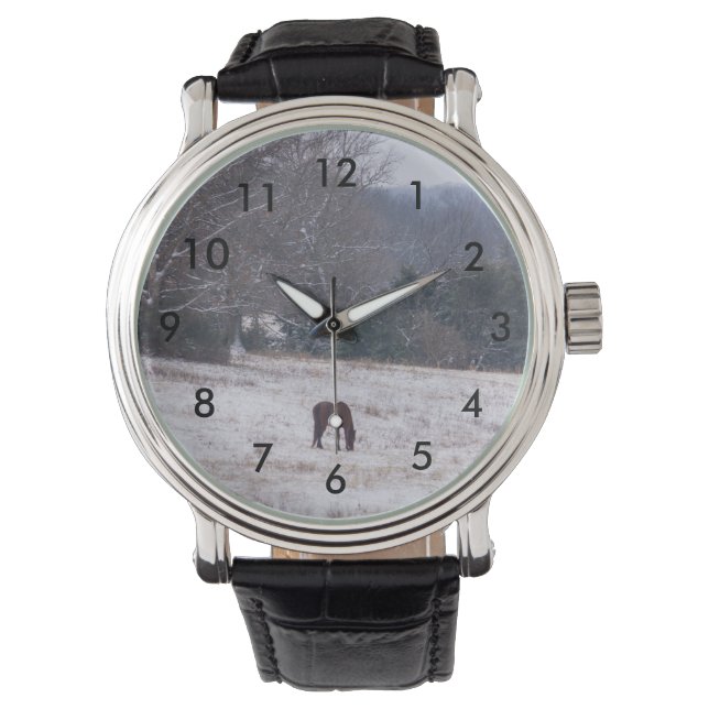 Reloj De Pulsera Solo En La Nieve (Anverso)