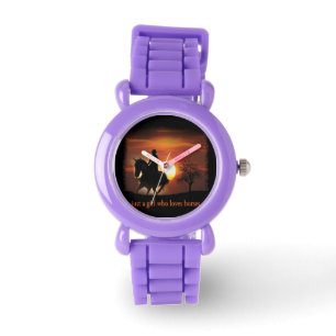 Reloj De Pulsera solo un chica que ama los caballos