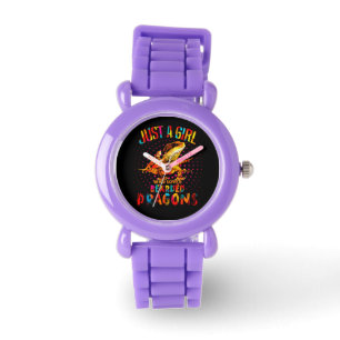 Reloj De Pulsera Sólo un Chica que ama los dragones con barba