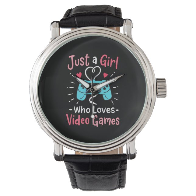 Reloj De Pulsera Solo un Chica que ama los videojuegos (Anverso)