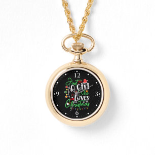 Reloj De Pulsera Sólo Una Chica Que Ama La Navidad