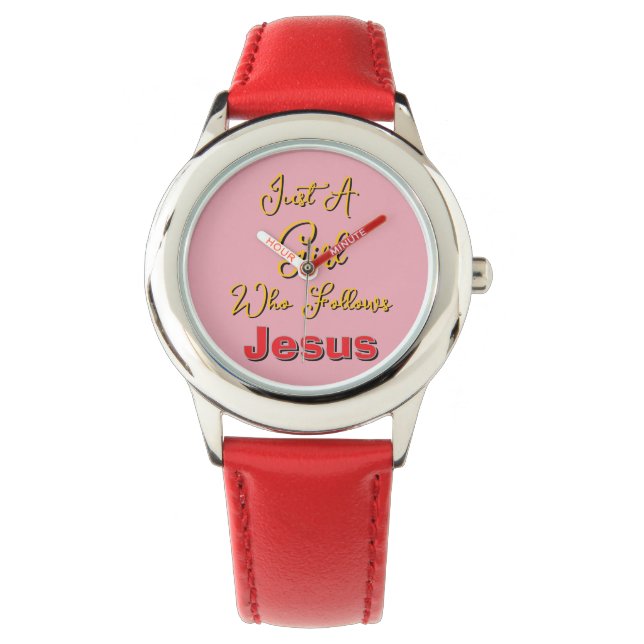 Reloj De Pulsera Solo una chica que sigue a Jesús (Anverso)