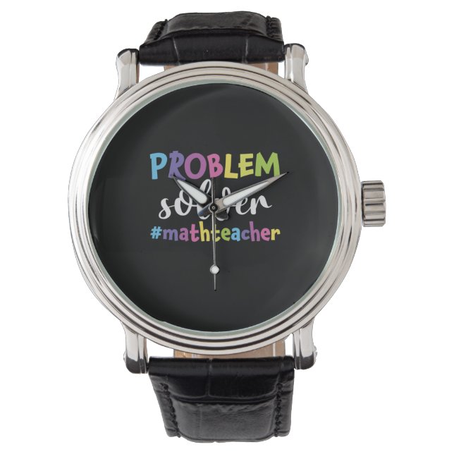 Reloj De Pulsera Solución de problemas del profesor de matemáticas (Anverso)