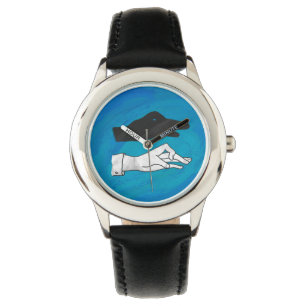 Reloj De Pulsera Sombra De Pato En Azul
