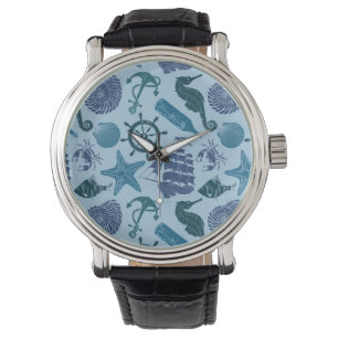 Reloj De Pulsera Sombras náuticas del modelo azul